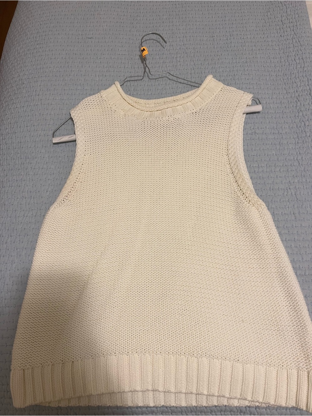 Michael Stars Cream Knit Sleeveless Tank